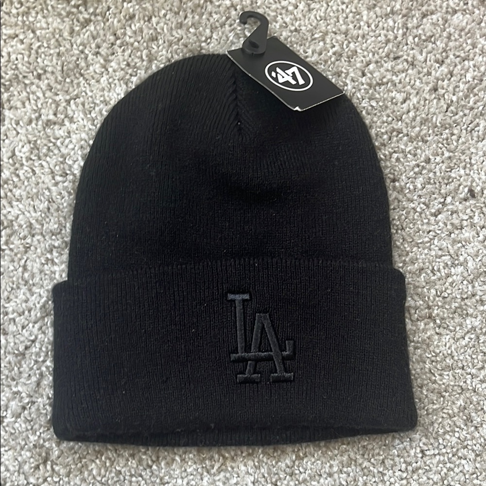 ‘47 Black LA Logo Beanie
